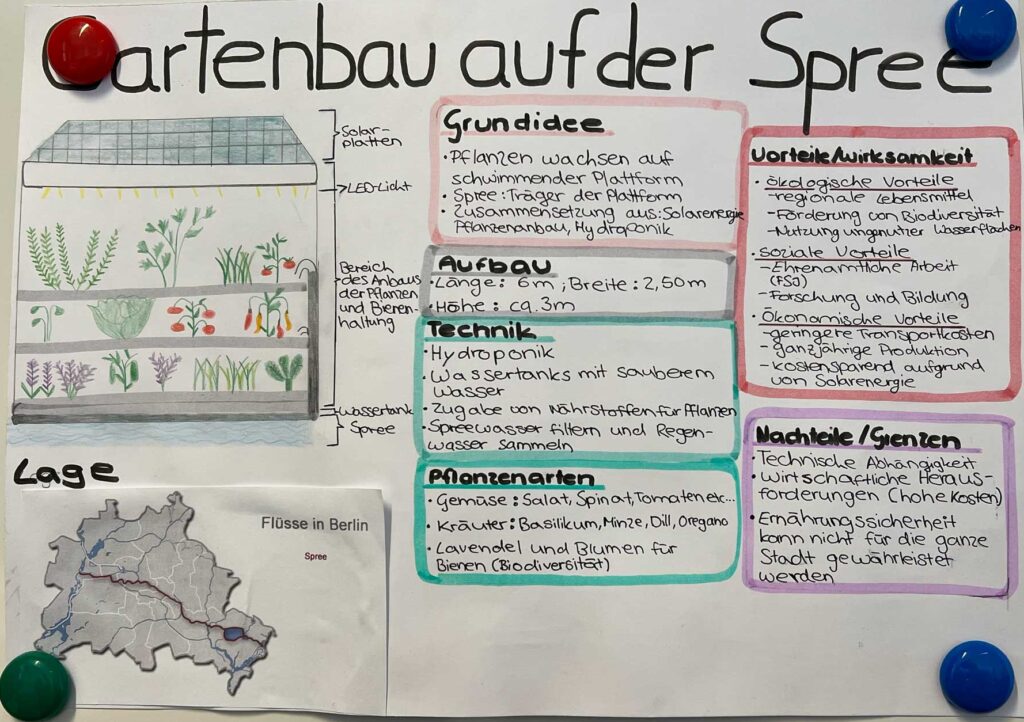 Plakat eines Green Buddy Award Projekts Rückert-Gymnasium Berlin