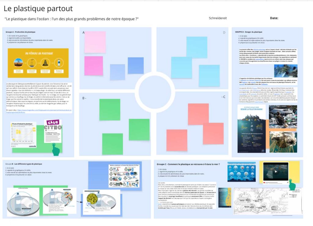 Géogaphie bilingue am Rückert-Gymnasium Berlin Plakate aus Schülerarbeit